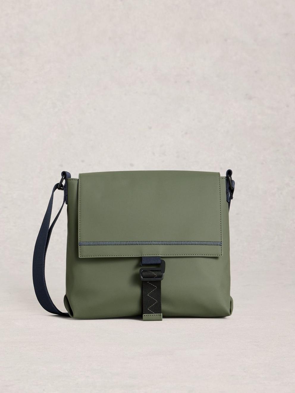 Alec Rubberised Crossbody Bag