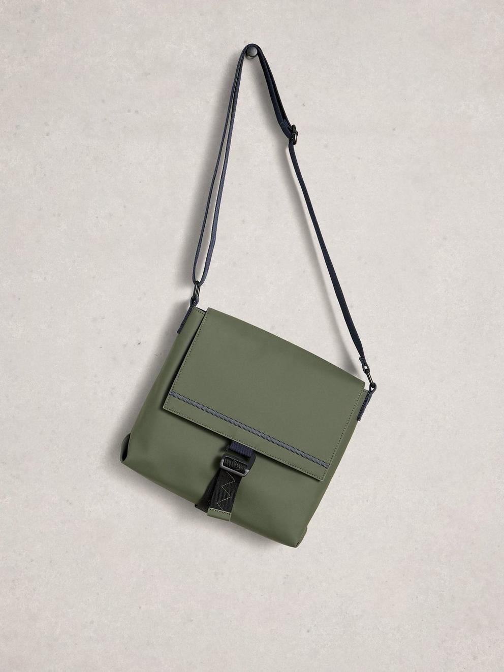 Alec Rubberised Crossbody Bag