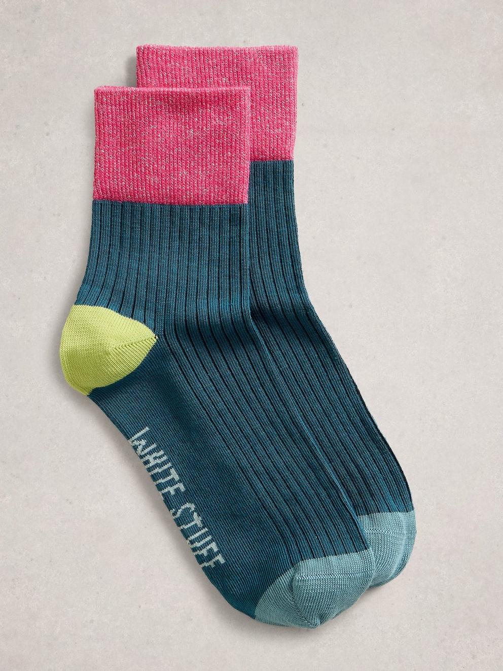 Sparkle Print Ankle Socks