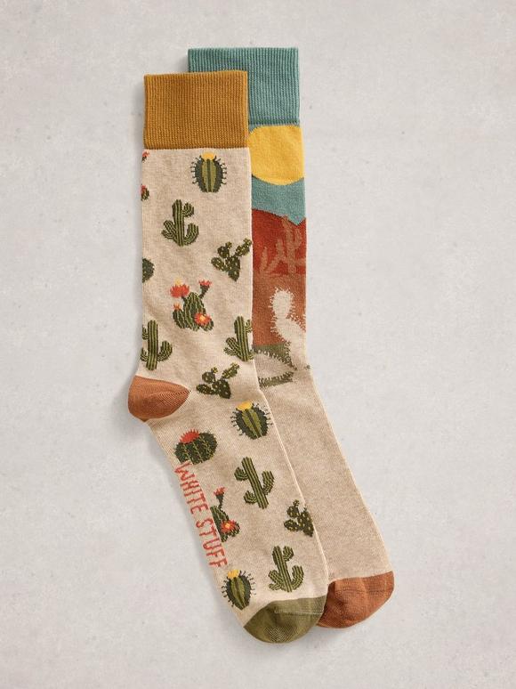 2 Pack Cactus Ankle Socks