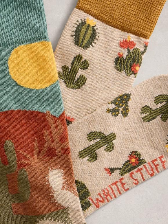 2 Pack Cactus Ankle Socks