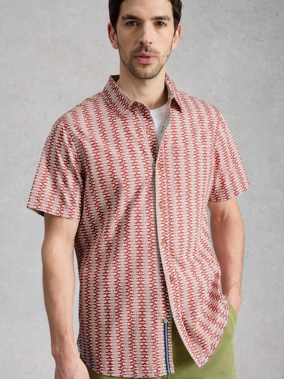 Finsbury SS Fish Printed Shirt