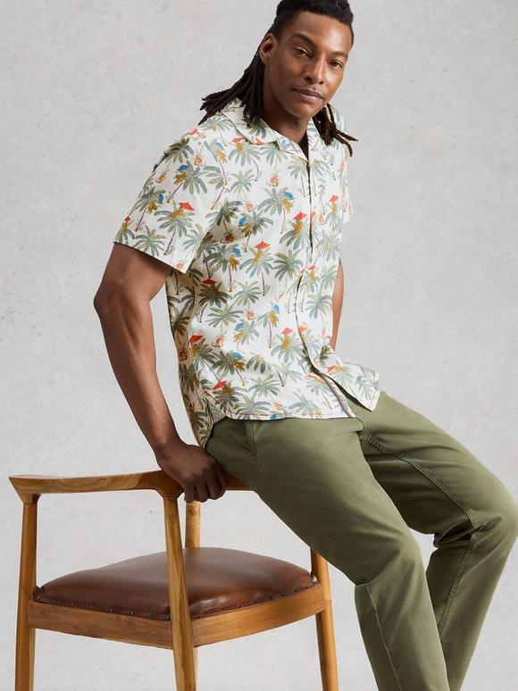 Hayle SS Monkey Print Shirt
