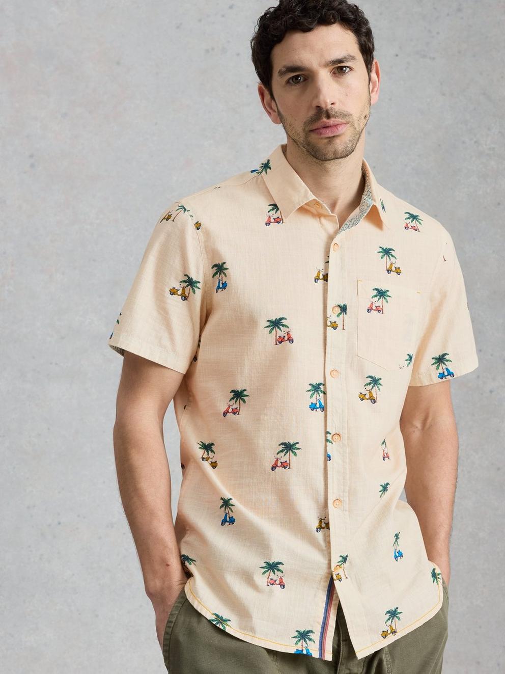 Finsbury SS Moped Print Shirt