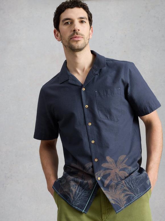 Hayle SS Border Print Shirt