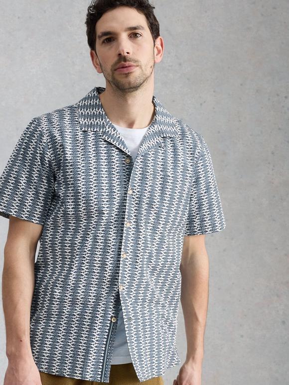 Hayle SS Fish Print Shirt