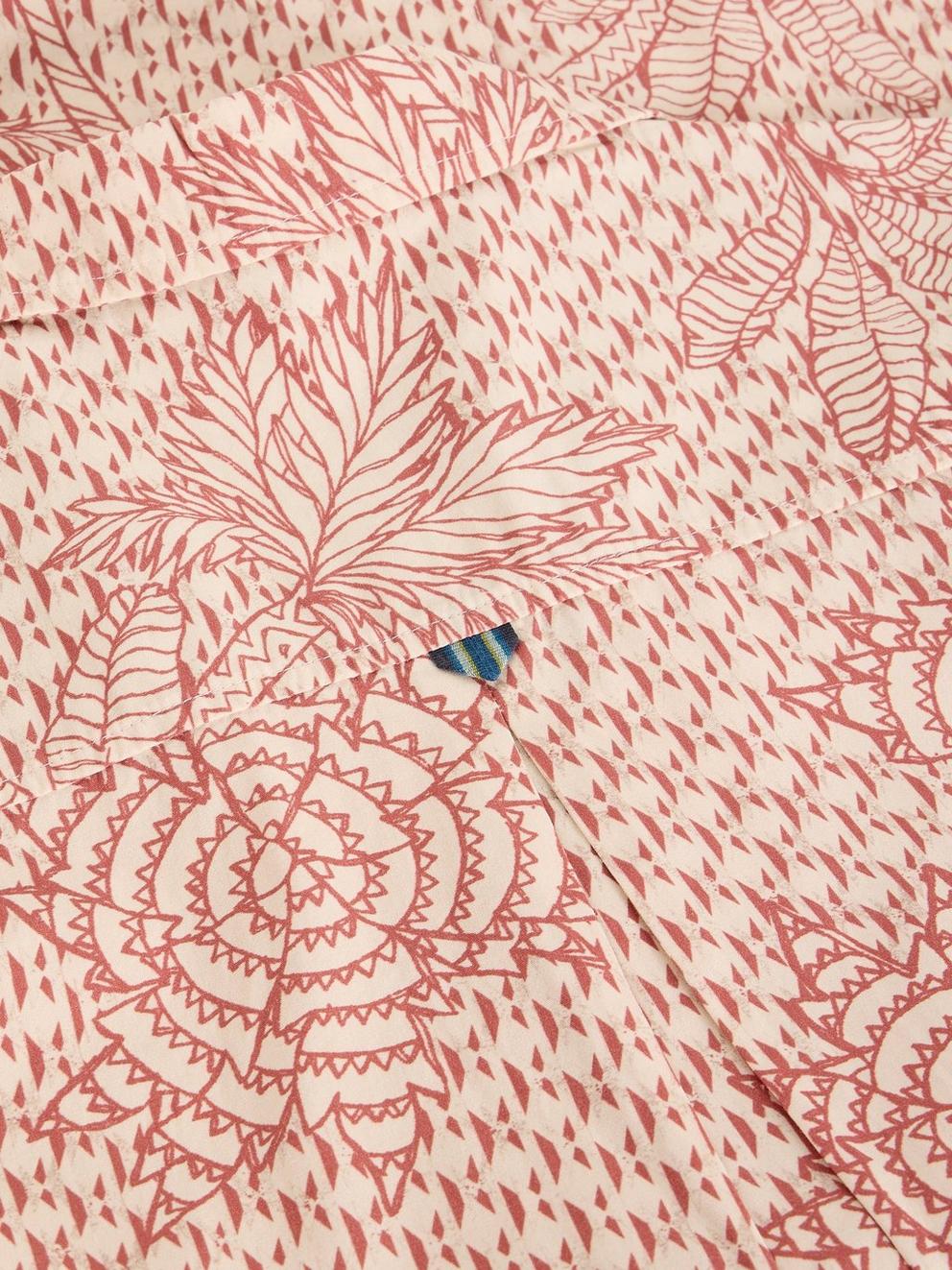 Hayle SS Palm Geo Print Shirt