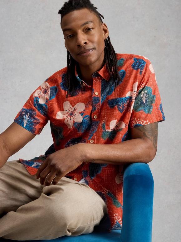 Finsbury SS Tropic Print Shirt