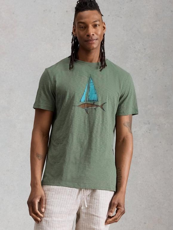 Abersoch Fish Sail Graphic Tee