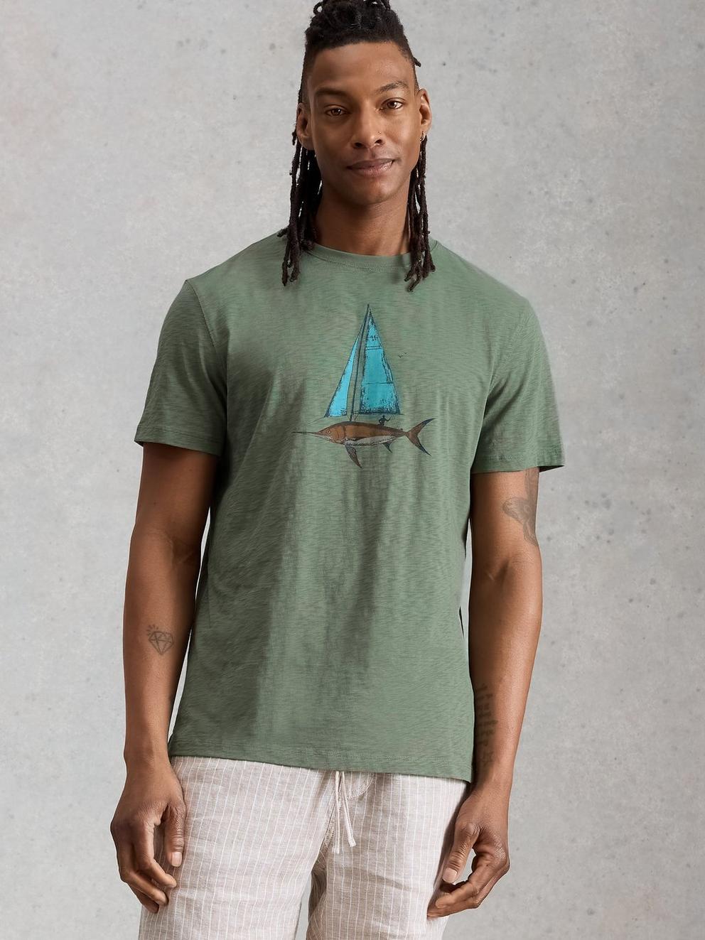 Abersoch Fish Sail Graphic Tee
