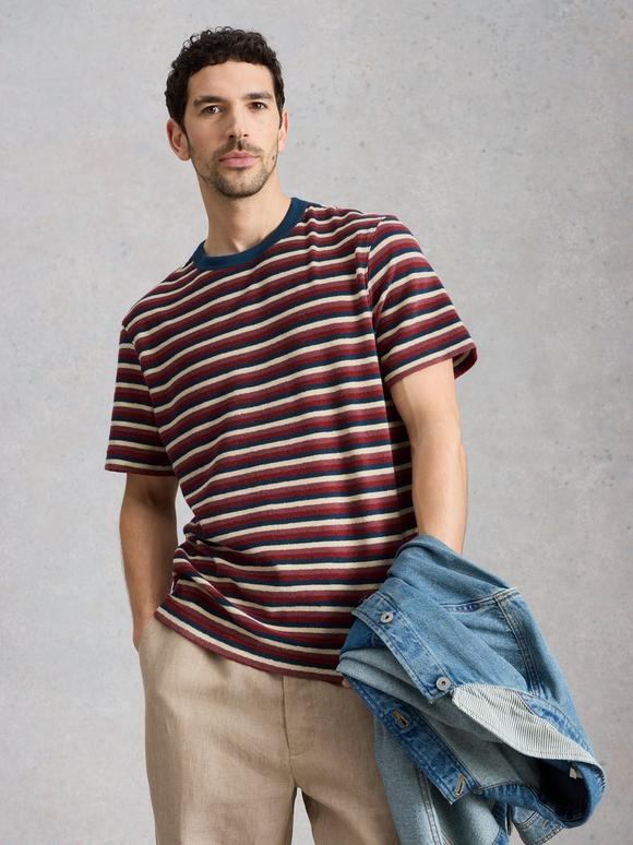 Totten Towelling Stripe Tee