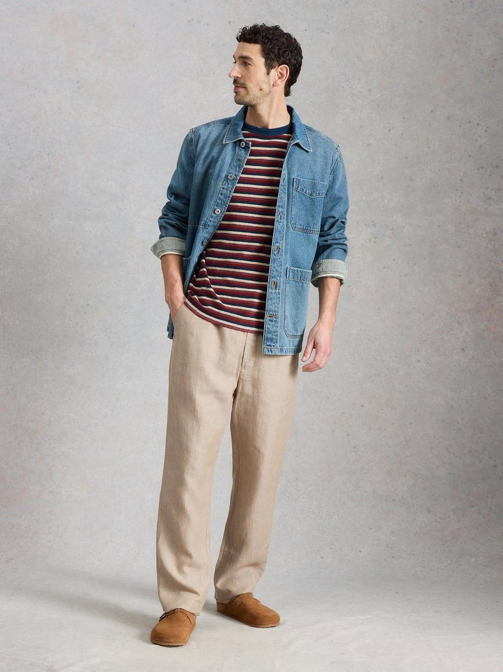 Totten Towelling Stripe Tee