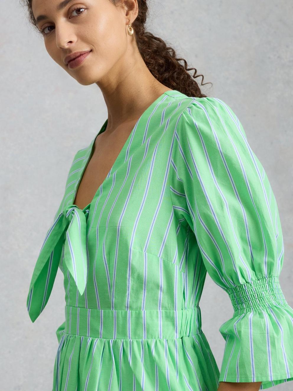 Maisie Poplin Stripe Dress
