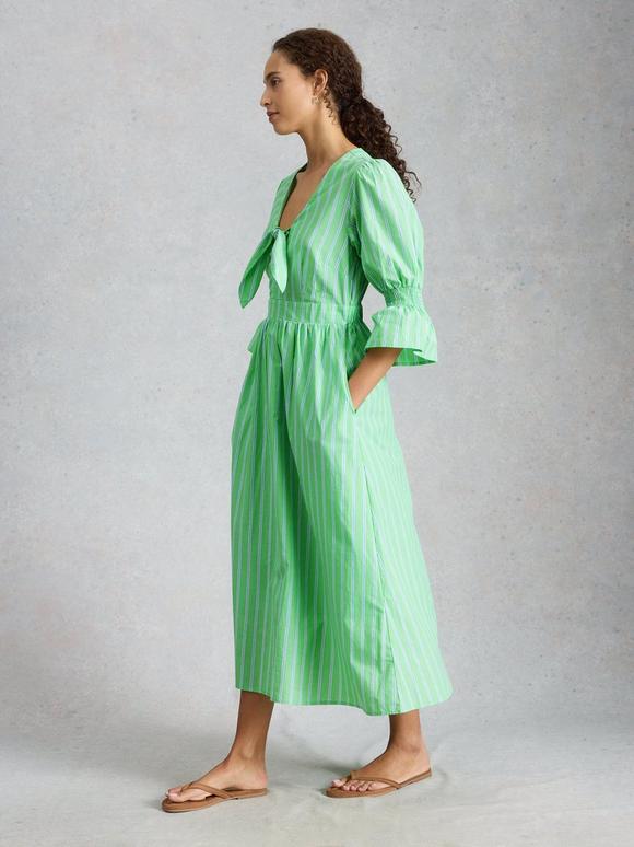 Maisie Poplin Stripe Dress