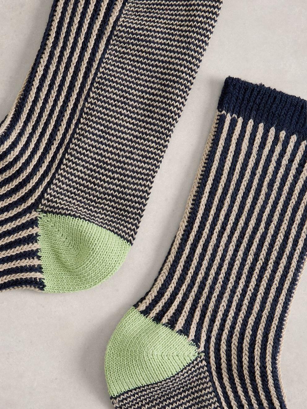 Stripe Welly Boot Socks