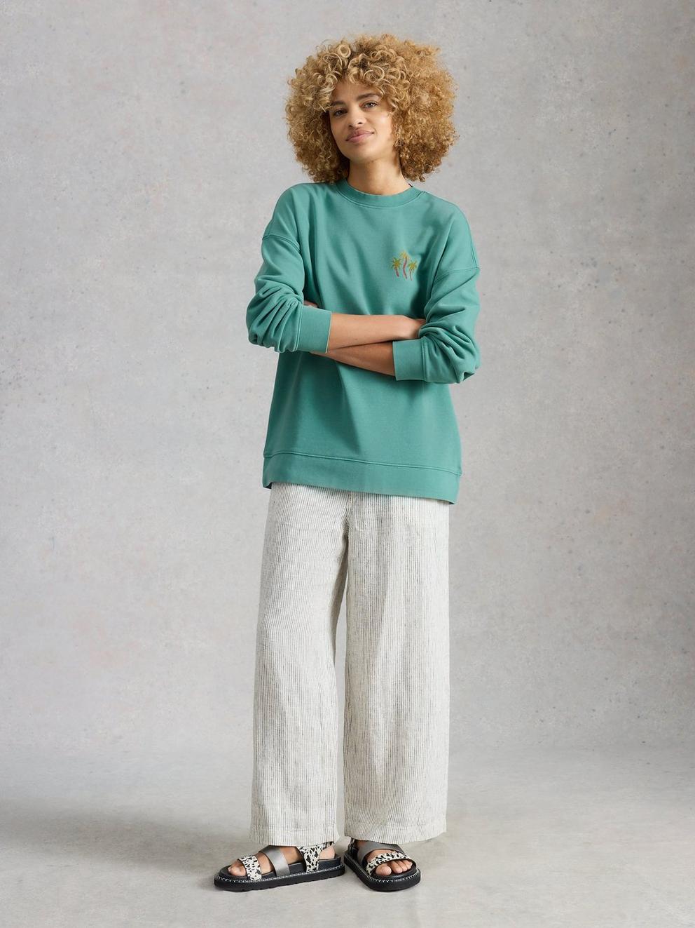 CLEO LONGLINE GRAPHIC SWEAT