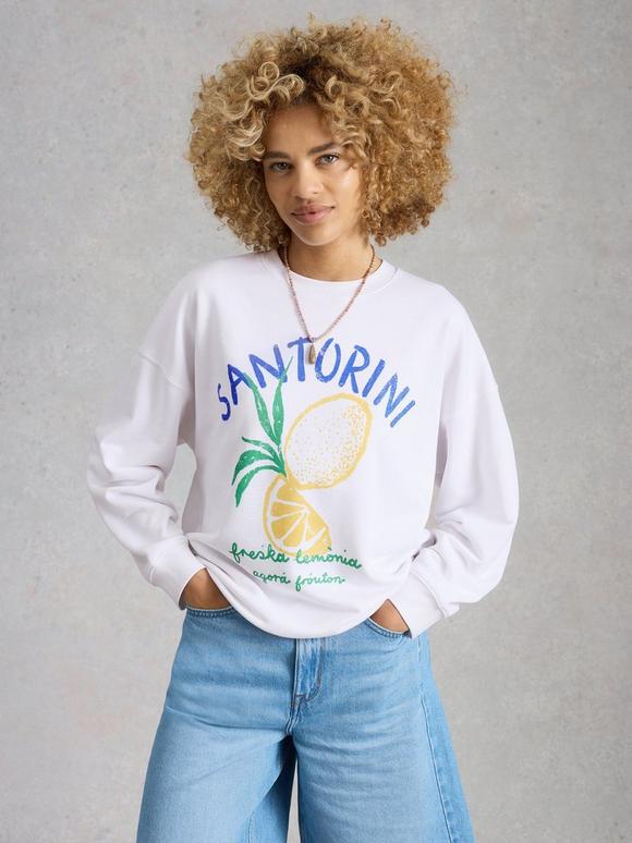 CLEO LONGLINE GRAPHIC SWEAT