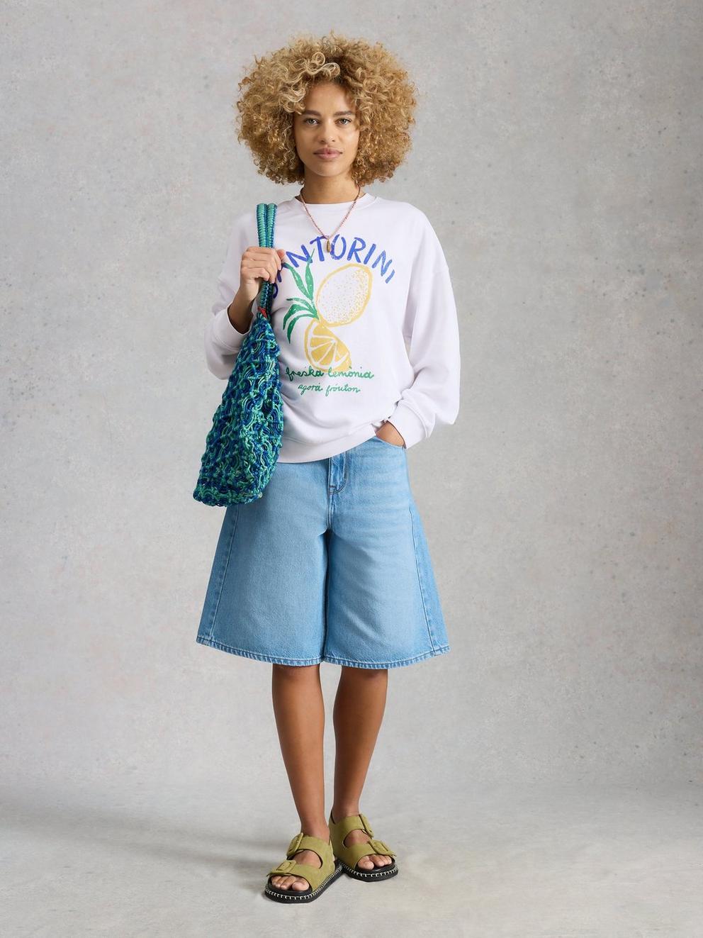 CLEO LONGLINE GRAPHIC SWEAT