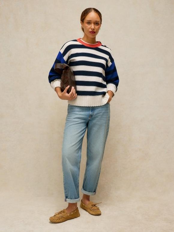BEA BUTTON COTTON JUMPER