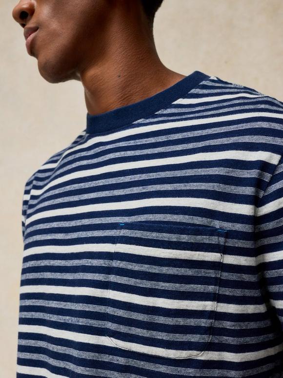 HORSHAM INDIGO STRIPE TEE