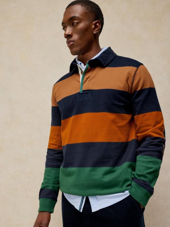 YARMOUTH STRIPE RUGBY TOP
