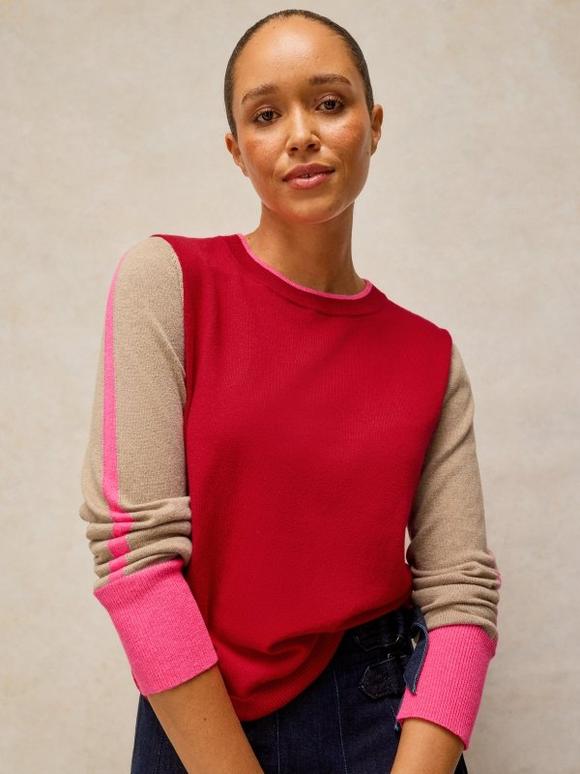 KATIE COL BLOCK JUMPER