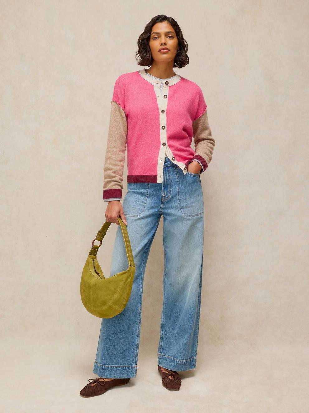 SANSA COLOURBLOCK CARDI