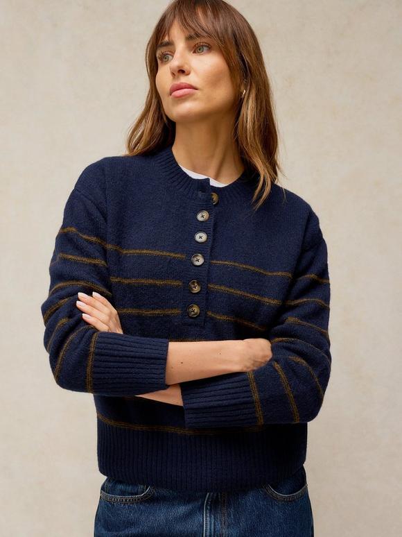 STRIPE HENLEY JUMPER
