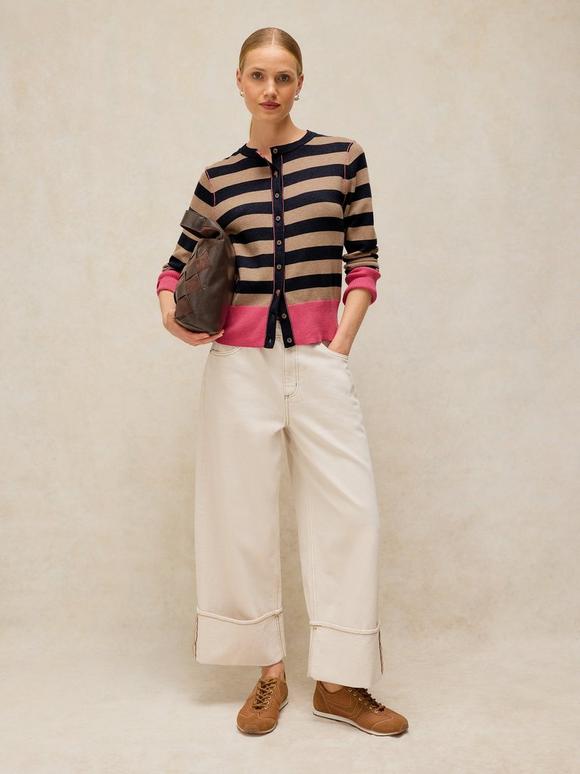 LOIS STRIPE CARDI