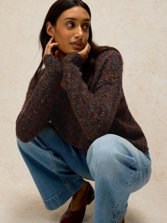TEXTURE V NECK JUMPER