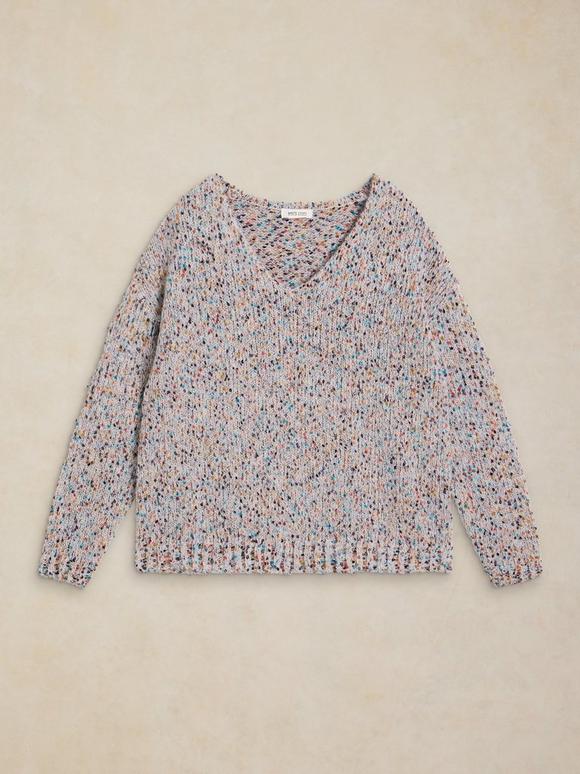 TEXTURE V NECK JUMPER