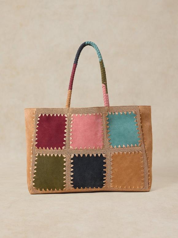 WINTER CROCHET TOTE BAG