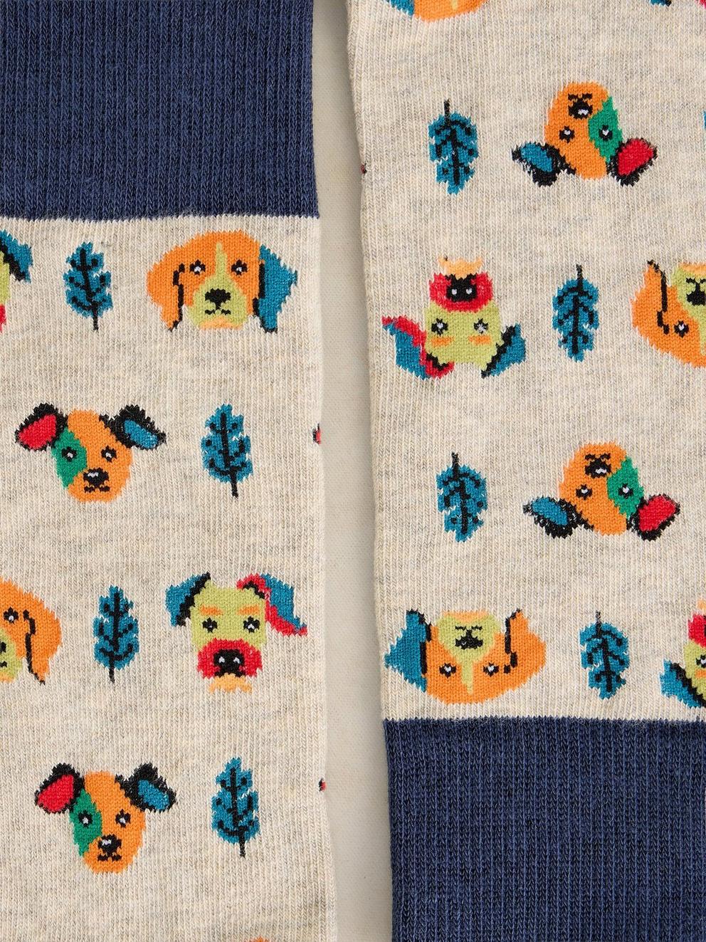 DOG FACES ANKLE SOCK