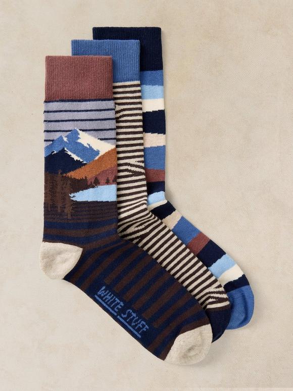 3PK FOREST EXPLORER ANKLE SOCK
