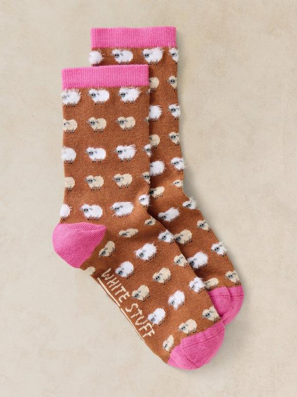 FLUFFY MINI SHEEP ANKLE SOCK