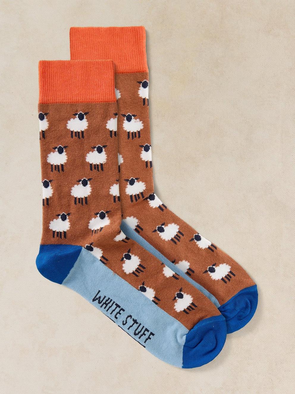 ALL OVER SHEEP ANKLE SOCK