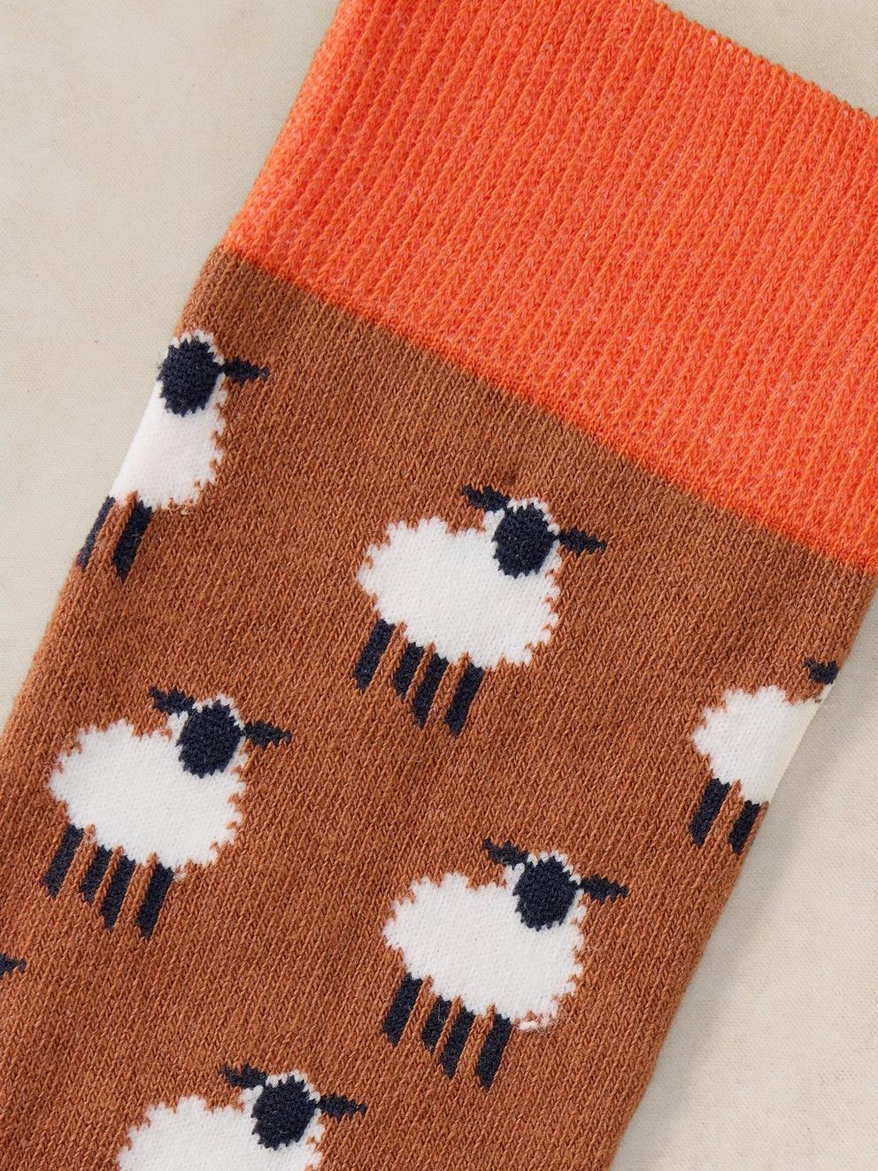 ALL OVER SHEEP ANKLE SOCK