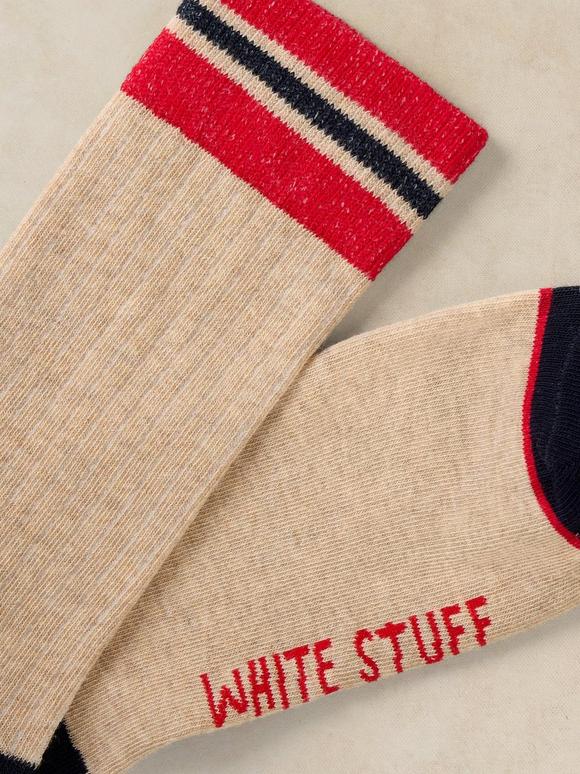 RIB STRIPE ANKLE SOCK