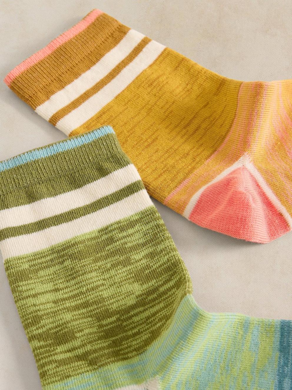 2PK SPORT GRADIENT ANKLE SOCK