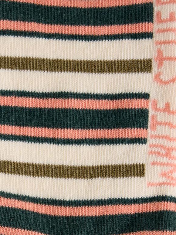 WIDE STRIPE RIB ANKLE SOCK