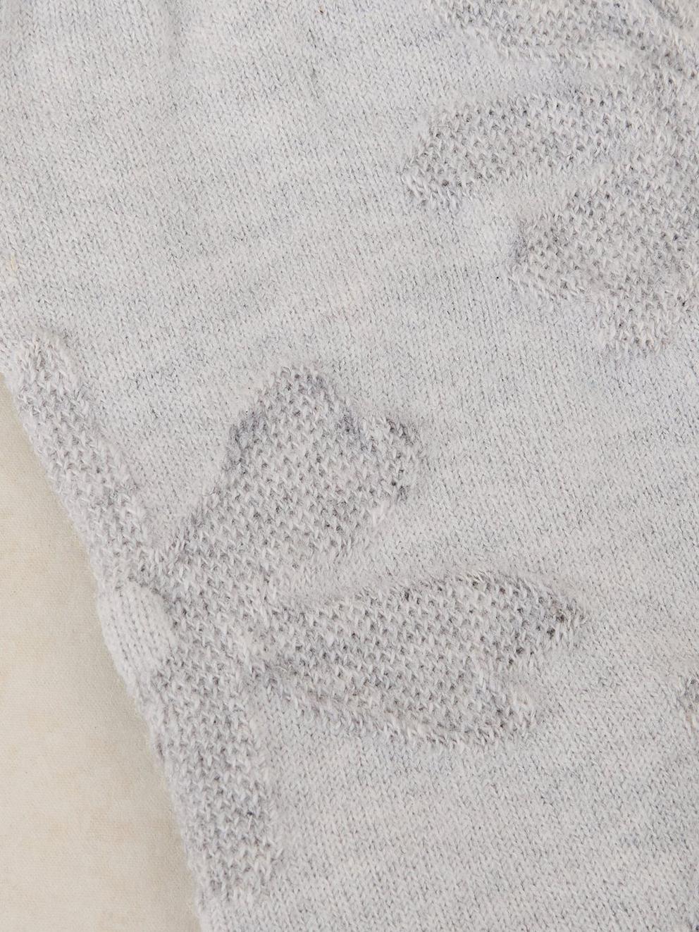 FLORAL TEXTURE ANKLE SOCK