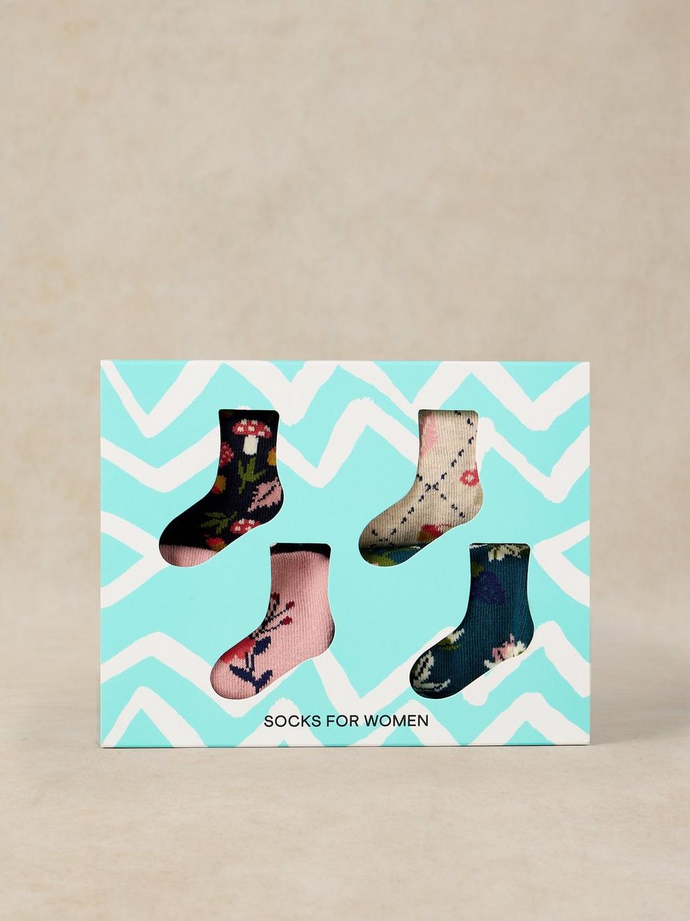 4PK AUTUMN FRUIT ANKLE SOCK