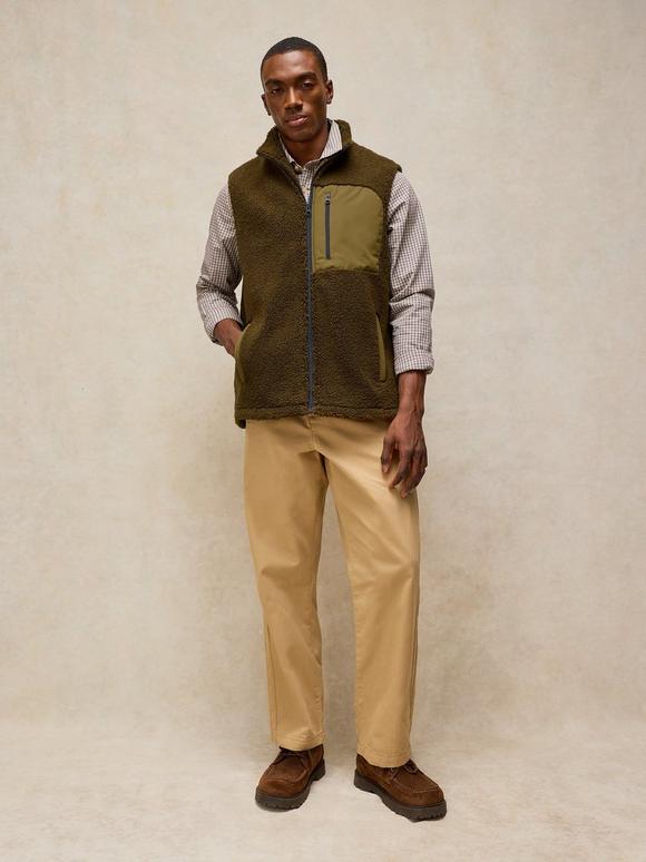 BORG ZIP THROUGH GILET