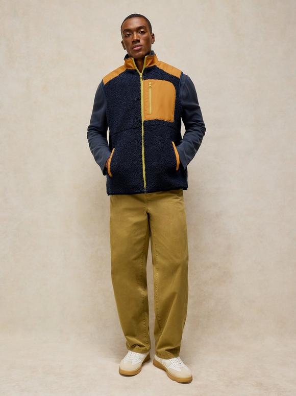 BORG POCKET DETAIL GILET