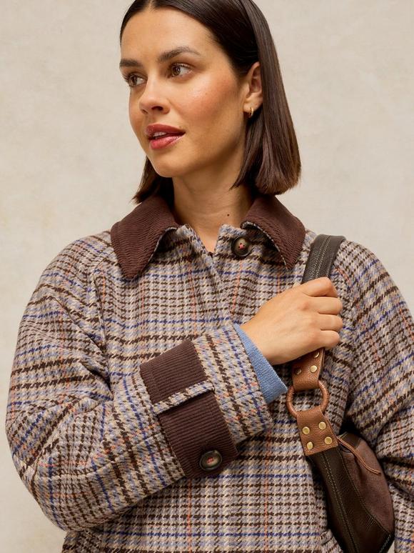 EMMELINE CHECK COAT