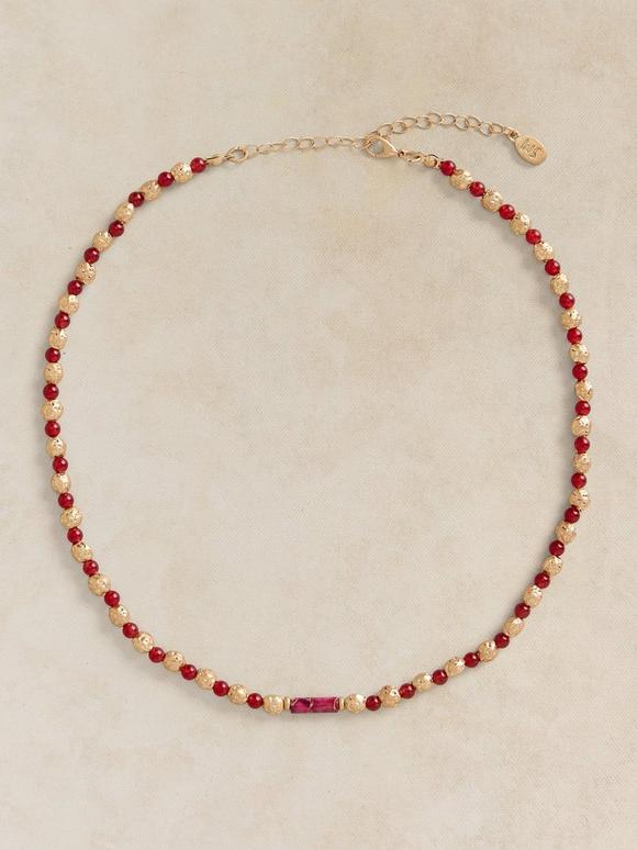 SEMIPRECIOUS BEAD NECKLACE