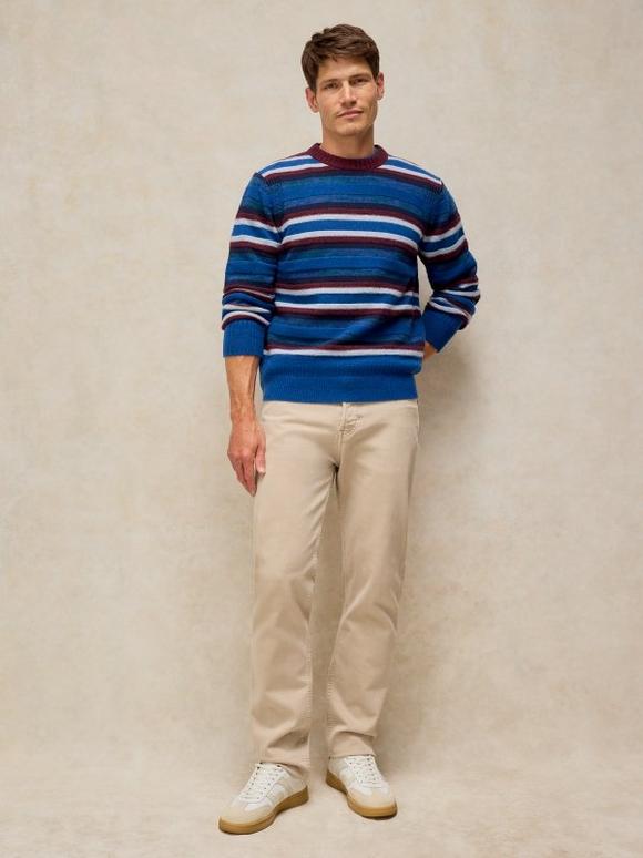 MILTON STRIPE CREW NECK JUMPER