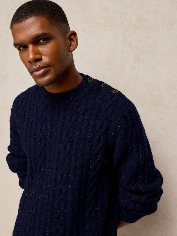 BERKLEY BUTTON NECK JUMPER