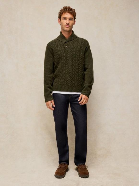 BERKLEY SHAWL NECK JUMPER