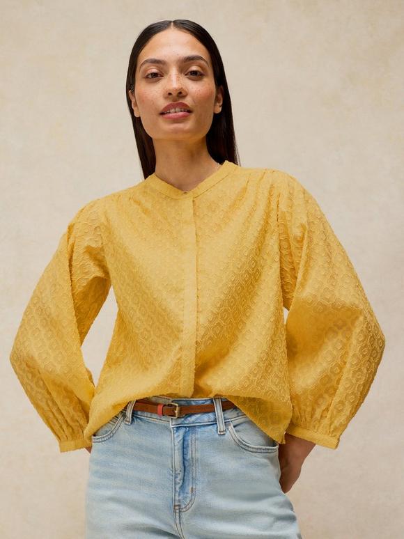 LANA JACQUARD TOP